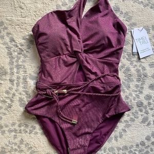 Womens Small One Piece Bathing Suit TAGS ON